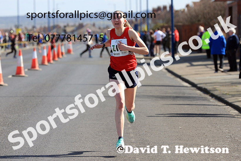 Senior womens Northern 6 Stage Road Relay, 2025 Northern 12 and 6 Stage Road Relays and Junior 5k, Redcar. Photo: David T. Hewitson/Sports for All Pics